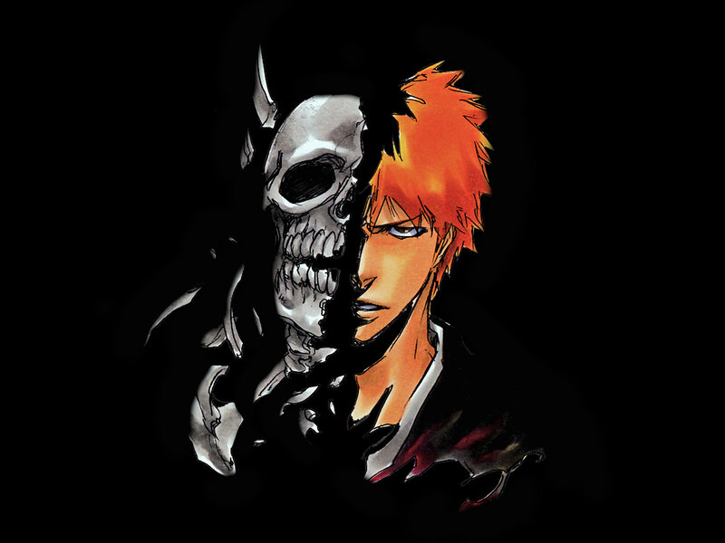 Orange-haired Character with Skull
