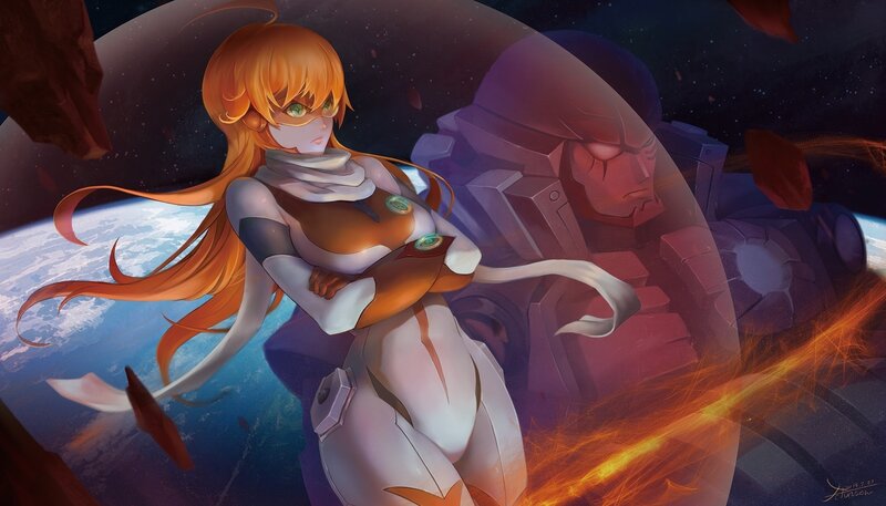 Orange-haired Female Pilot