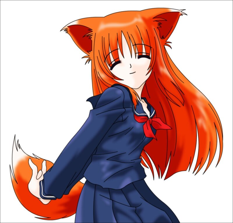Orange-haired Fox Girl — Orange