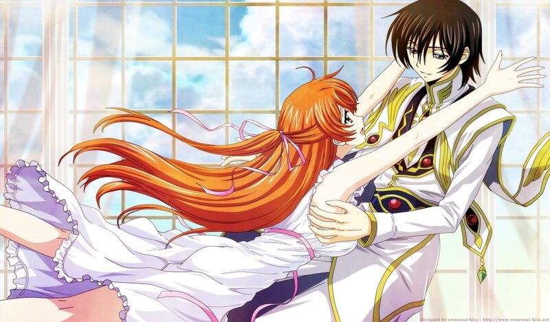 Orange-haired Girl and Dark-haired Boy