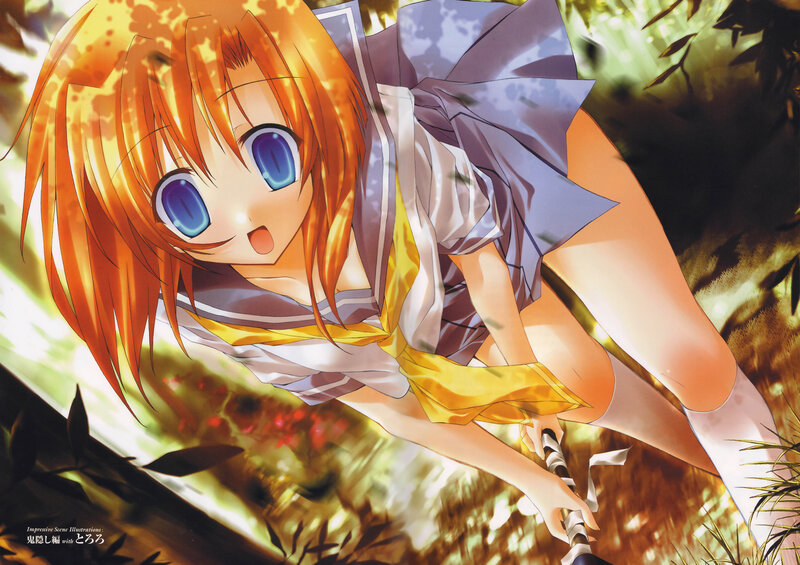 Orange-haired Girl Climbing