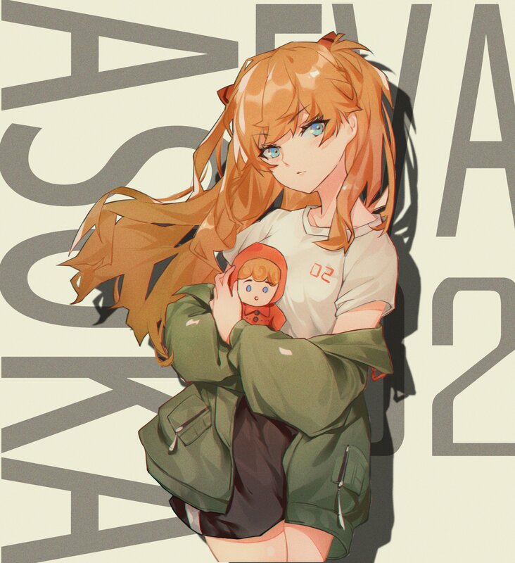 Orange-haired Girl Holding Doll