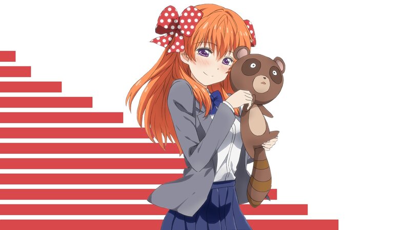 Orange-haired Girl Holding Toy