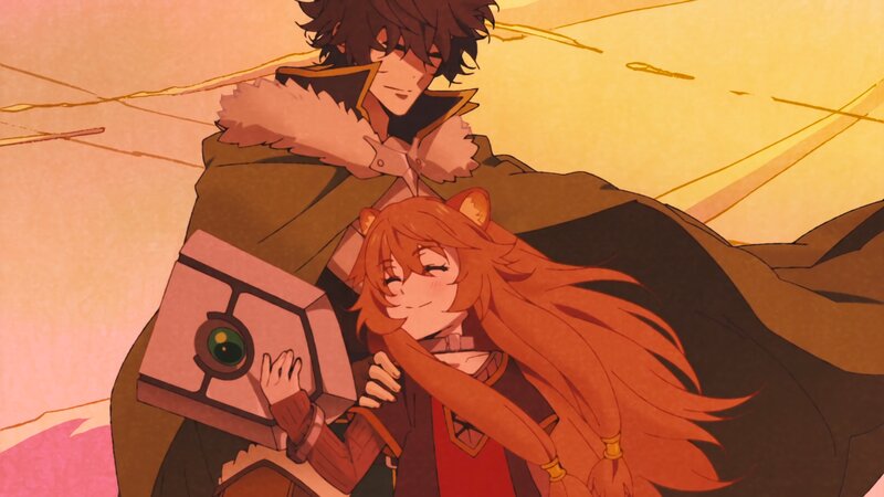 Orange-haired Girl Hugging Man