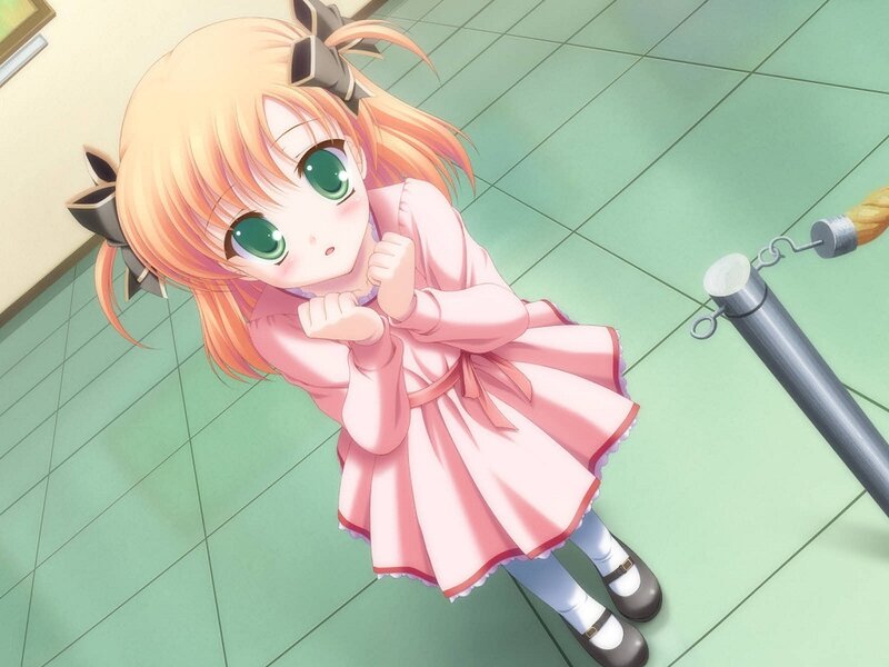 Orange-haired Girl in Pink Dress