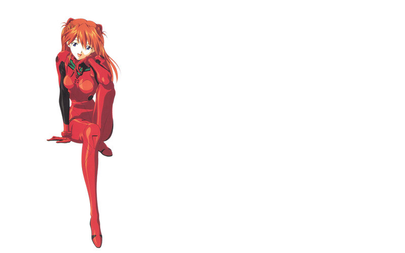 Orange-haired Girl in Red Suit — Calm, Anime, Red Suit