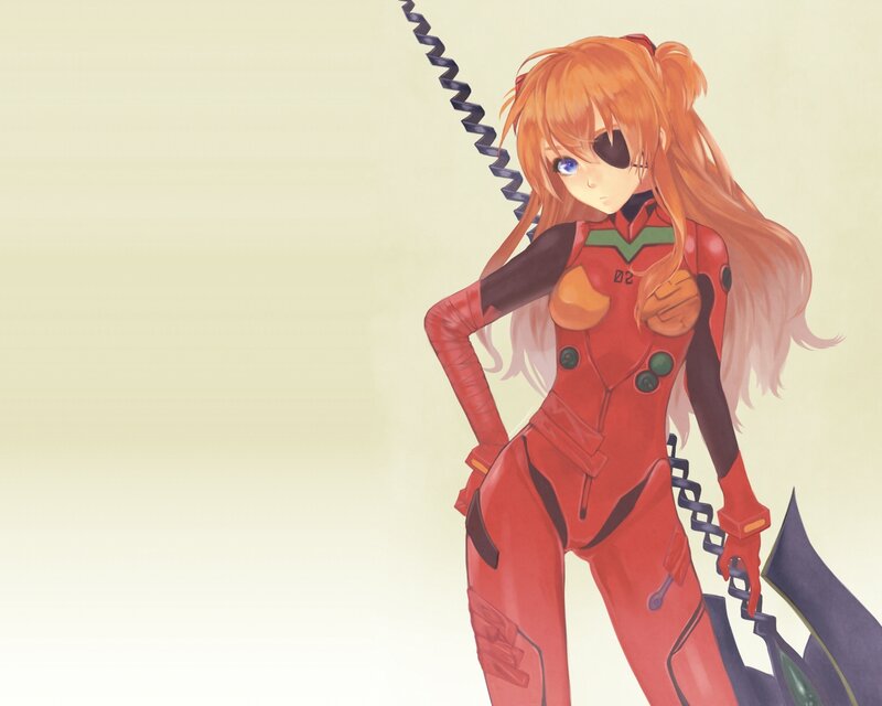 Orange-haired Girl in Red Suit — Calm, Anime