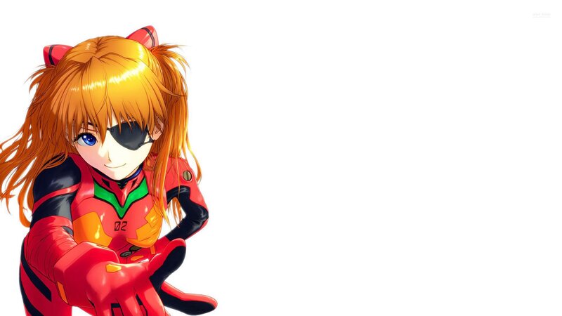 Orange-haired Girl in Red Suit — Confident, Anime