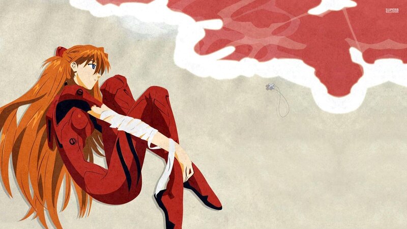 Orange-haired Girl in Red Suit — Dramatic, Anime, Red Suit