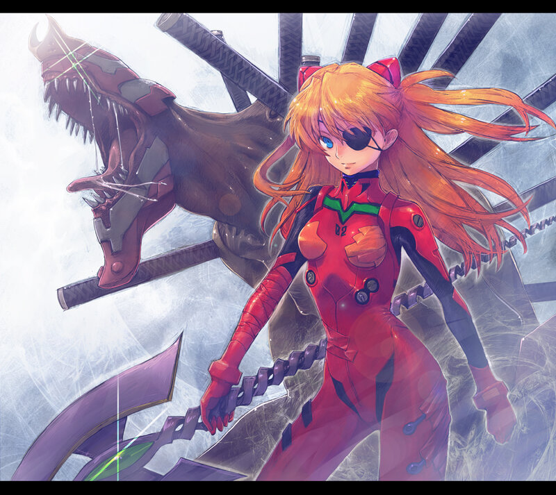 Orange-haired Girl in Red Suit — Dramatic