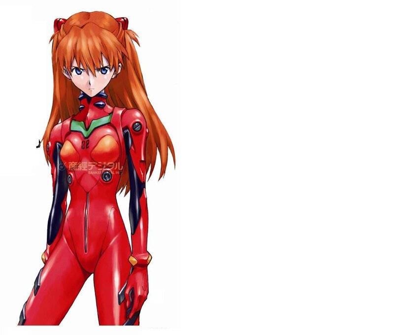 Orange-haired Girl in Red Suit — Neutral, Anime