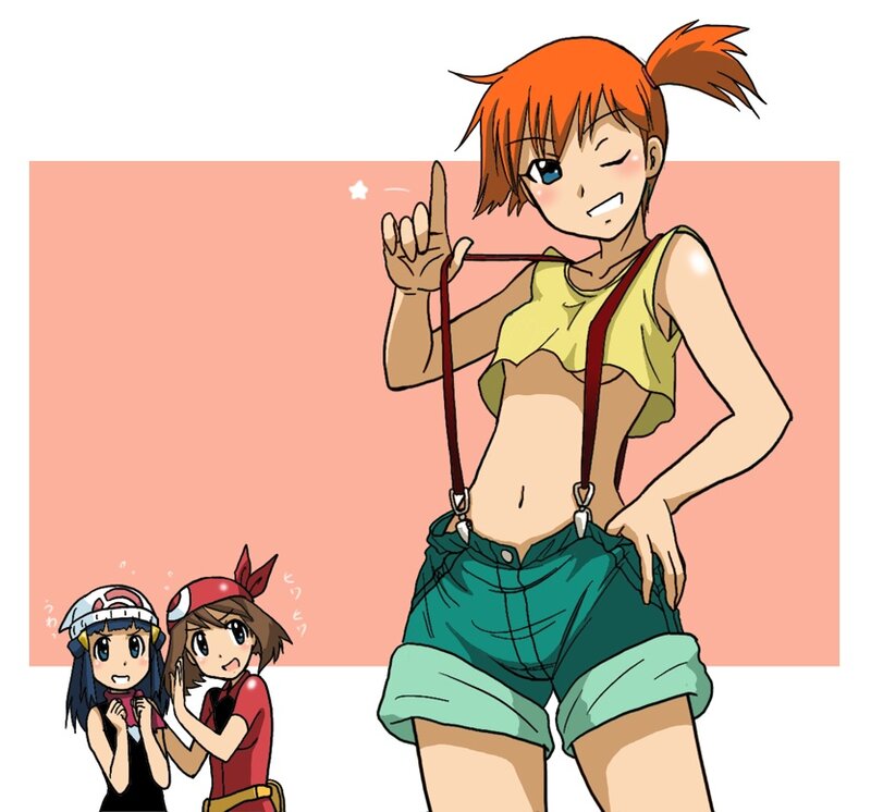 Orange-haired Girl in Shorts