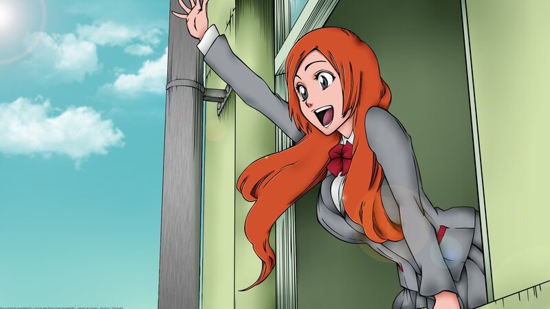 Orange-haired Girl in Uniform — Orange