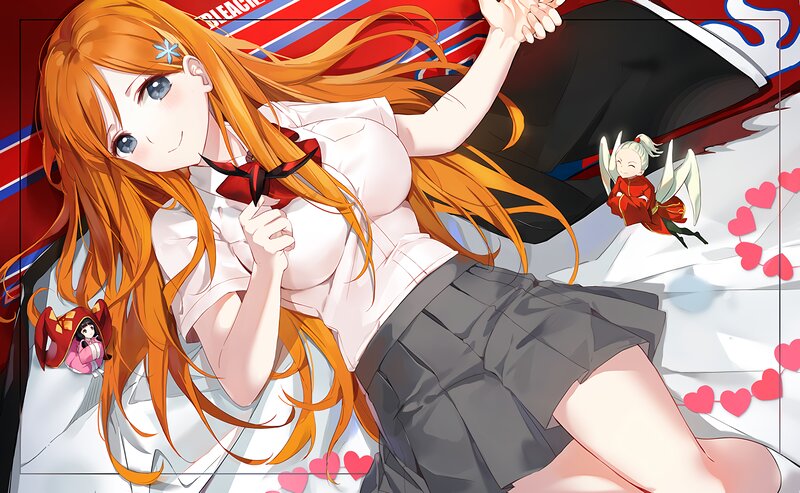 Orange-haired Girl Lying Down — Red