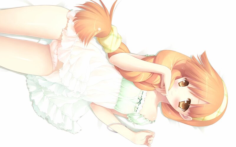 Orange-haired Girl Lying Down