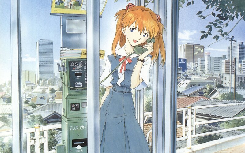 Orange-haired Girl on Phone