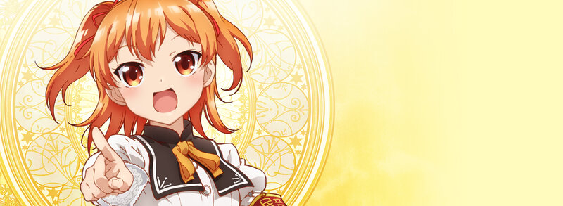 Orange-haired Girl Pointing