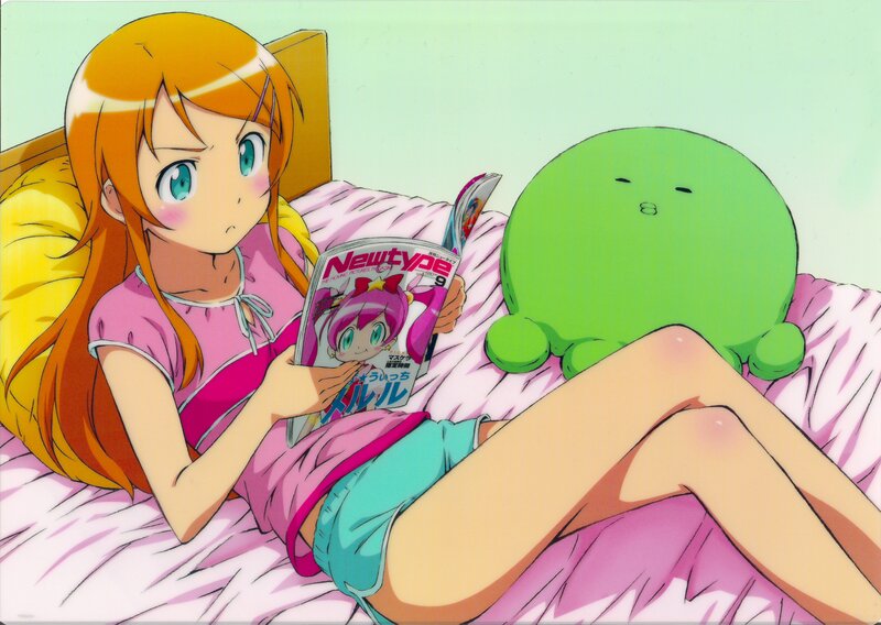 Orange-haired Girl Reading