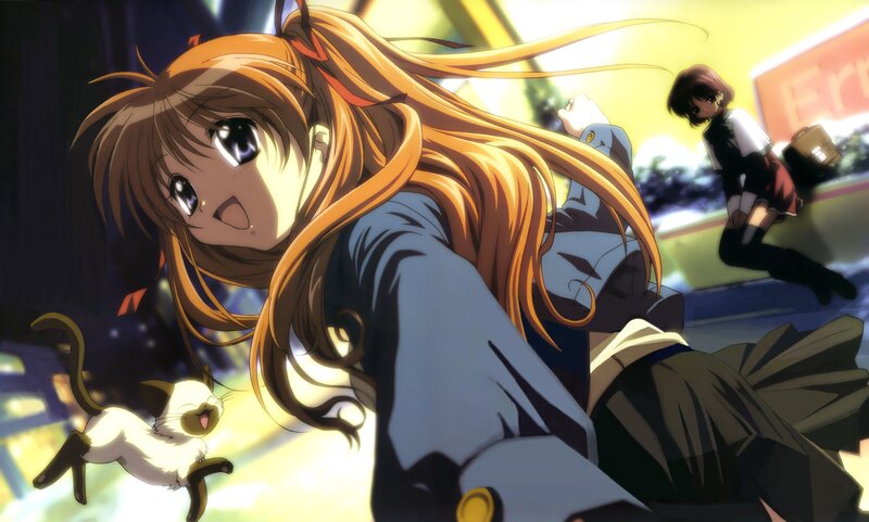 Orange-haired Girl Running — Brown