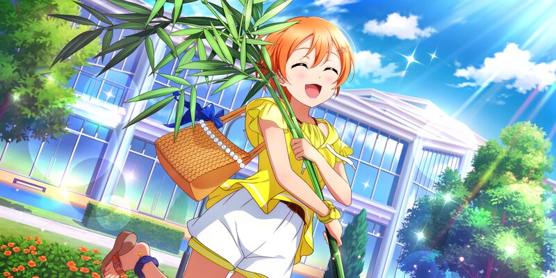 Orange-haired Girl with Bamboo