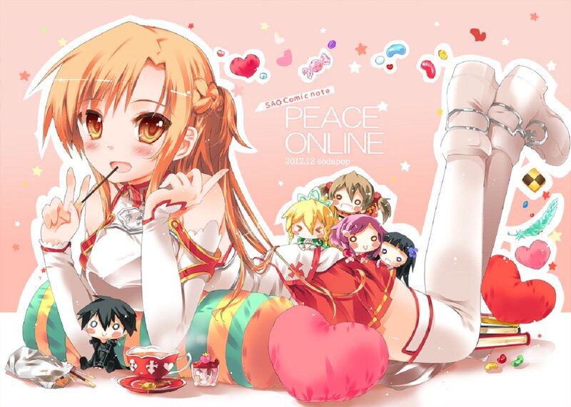 Orange-haired Girl with Friends