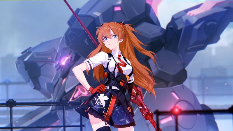 Orange-haired Girl with Mech — Orange
