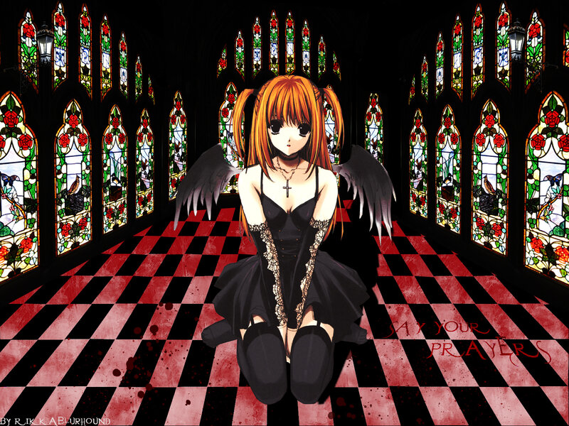 Orange-haired Girl with Wings