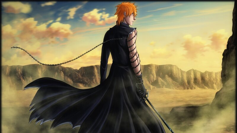 Orange-haired Man in Black Cloak — Dramatic