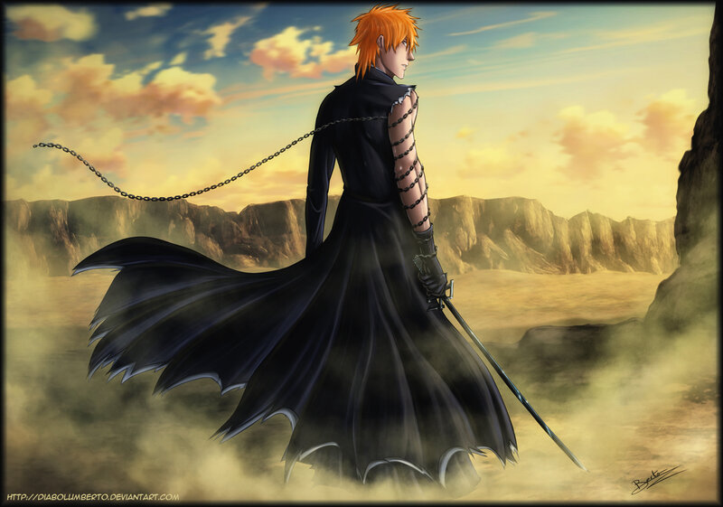 Orange-haired Man in Black Cloak