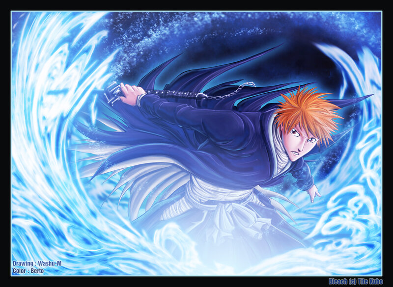 Orange-haired Man with Sword — Blue