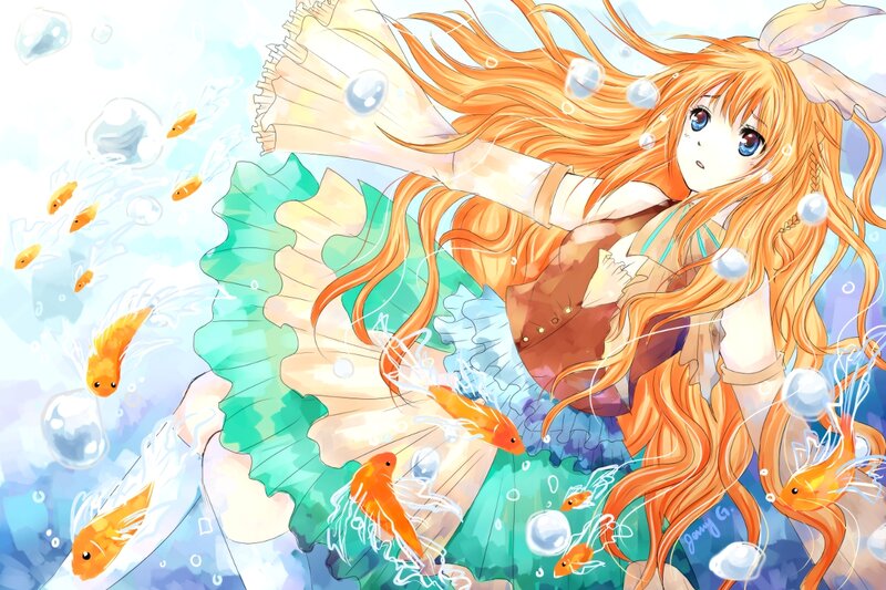 Orange-haired Mermaid