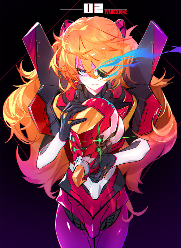 Orange-haired Pilot in Mech