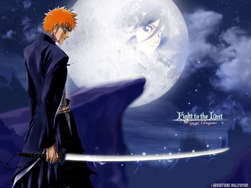 Orange-haired Swordsman — Blue, Dramatic