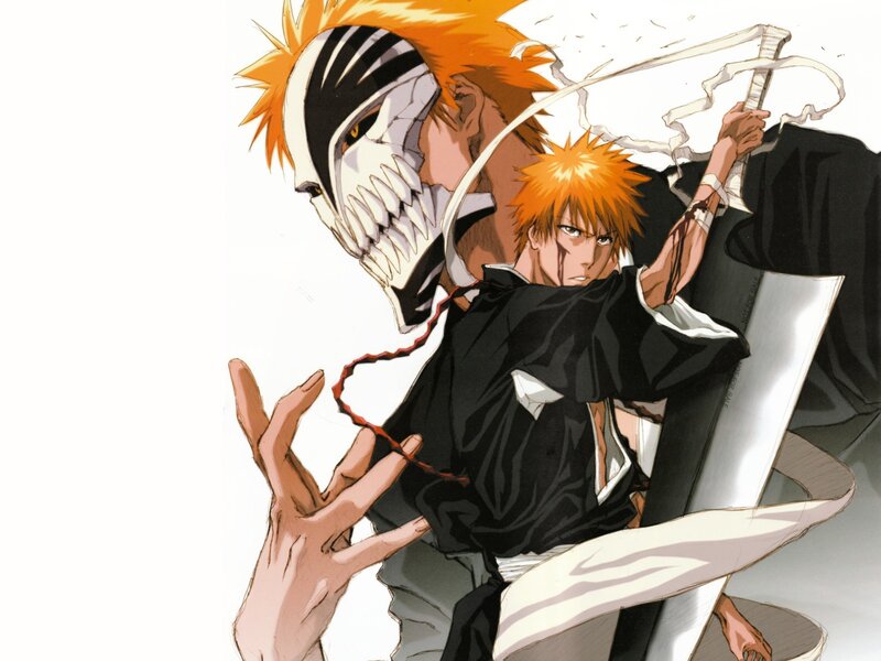 Orange-haired Warrior — Black, Dramatic, Manga, Sword