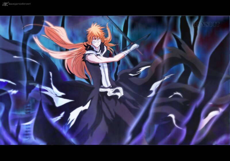 Orange-haired Warrior — Blue, Dramatic