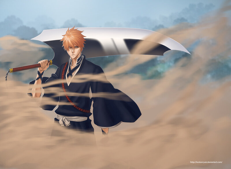 Orange-haired Warrior — Blue