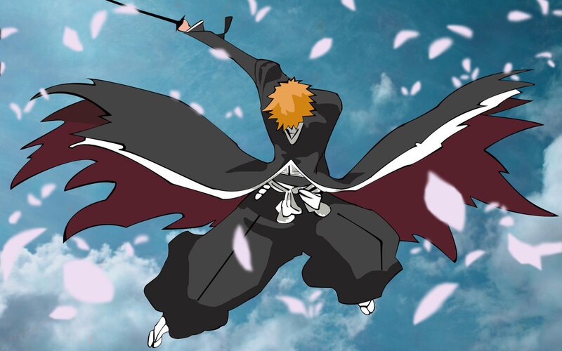 Orange-haired Warrior in Flight