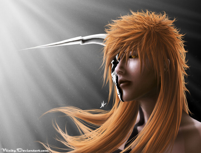 orange-haired warrior with sword