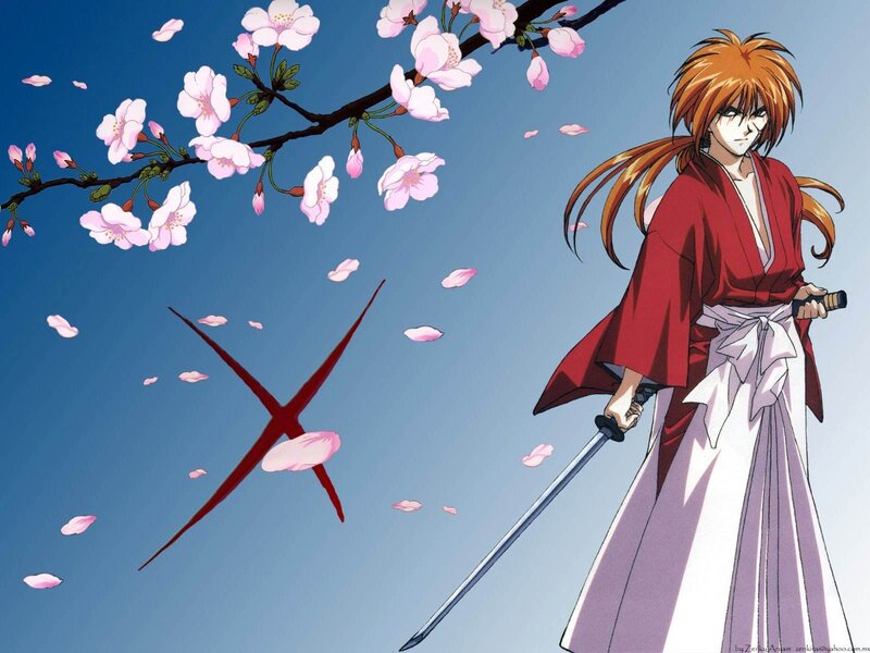 Orange-haired Warrior with Sword — Blue, Dramatic