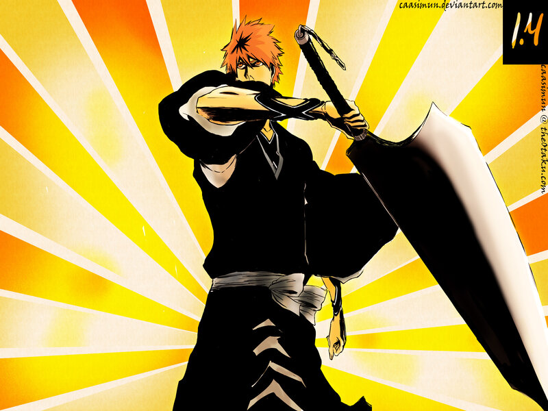 Orange-haired Warrior — Yellow, Dramatic
