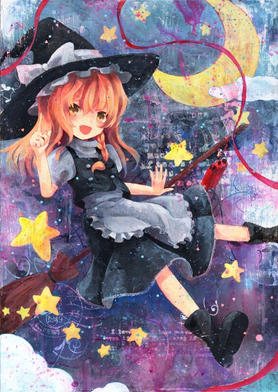 Orange-haired Witch Girl — Purple