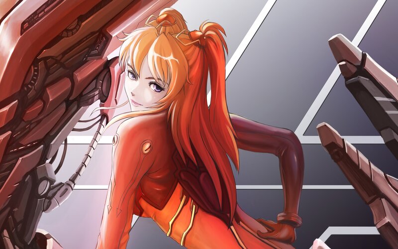 Orange-haired Woman in Suit