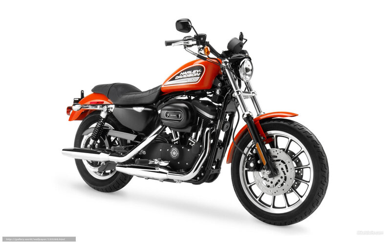 Orange Harley-davidson Motorcycle — Neutral
