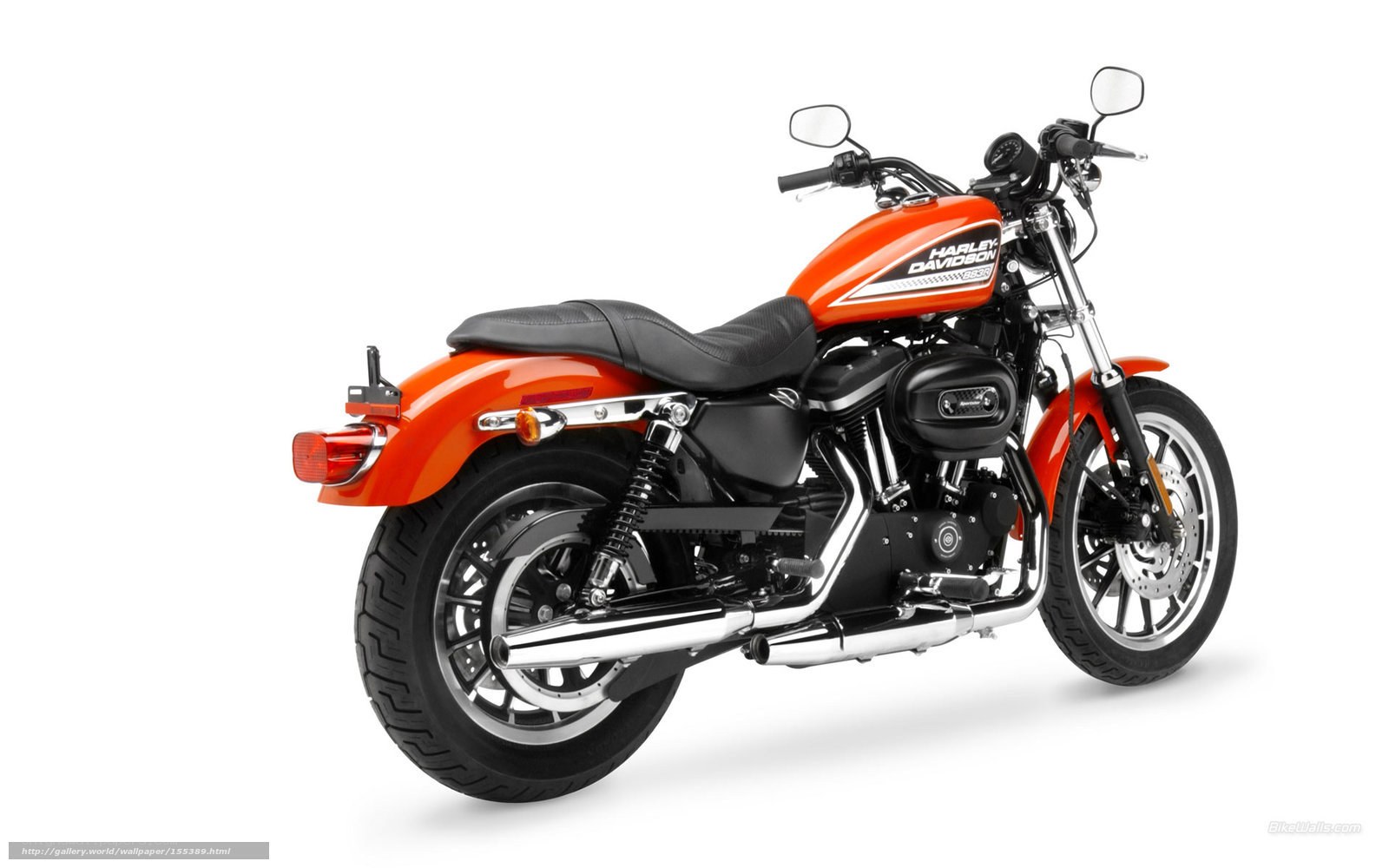 Orange Harley-Davidson motorcycle