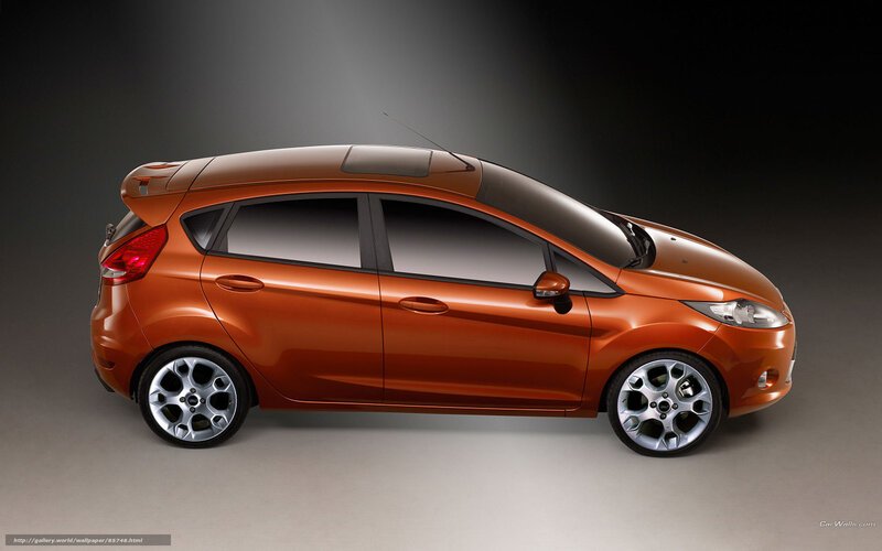Orange Hatchback Car — Dramatic