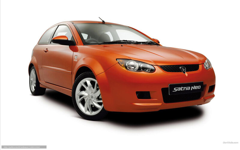 Orange Hatchback Car — Neutral