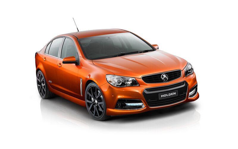Orange Holden Sedan