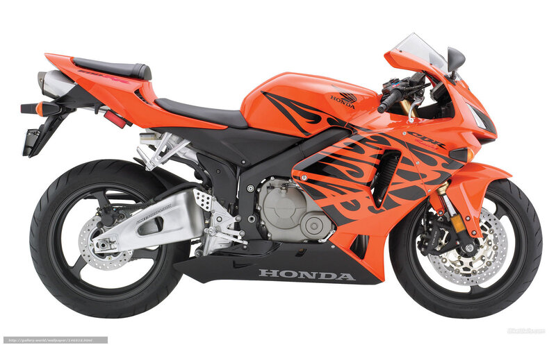 Orange Honda CBR Motorcycle