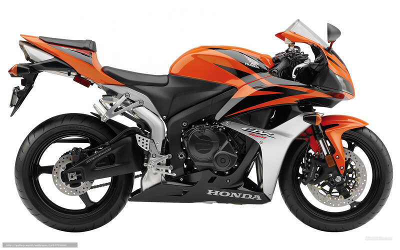 Orange Honda CBR600RR motorcycle
