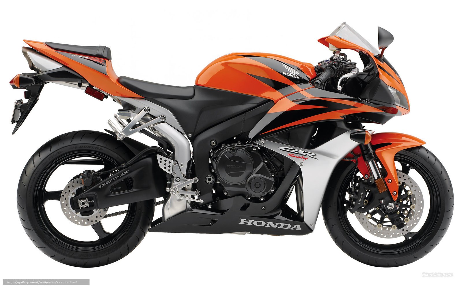 Orange Honda CBR600RR motorcycle